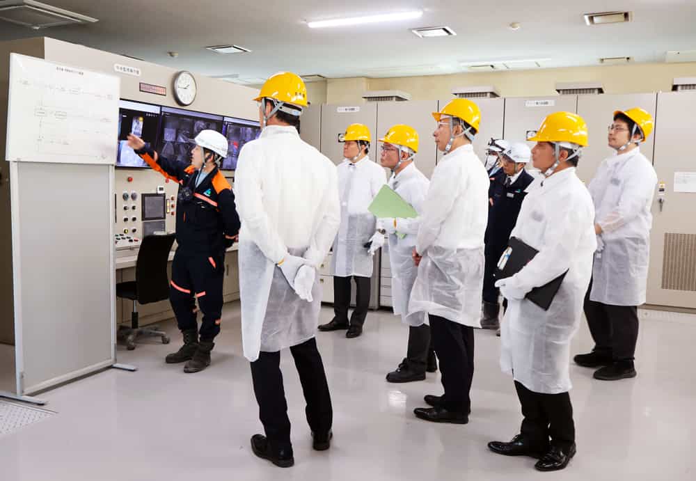 タケエイ川崎リサイクルセンターご視察の様子