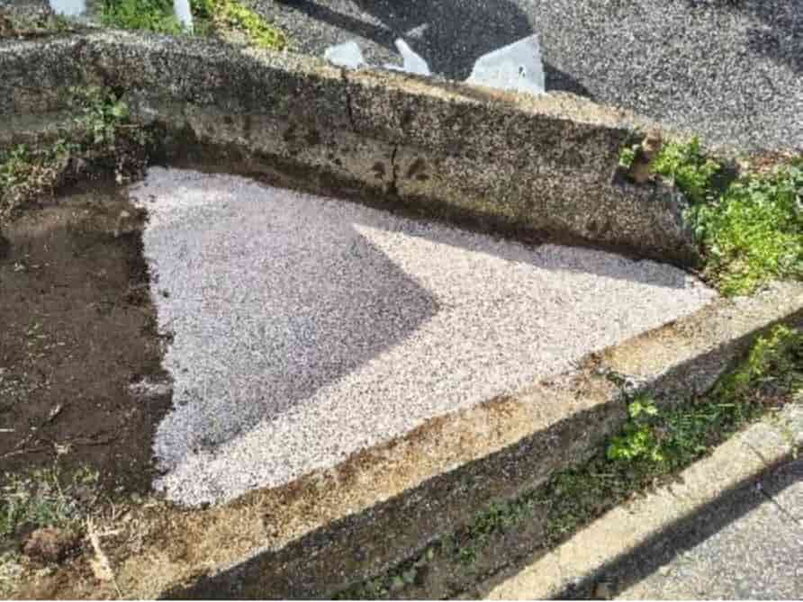 人工砂を敷設
