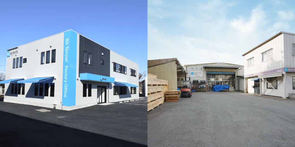 埼玉工場（左）、茨城工場（右）