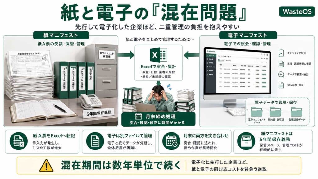 紙と電子の「混在問題」── 先行した企業ほど苦しむ逆説