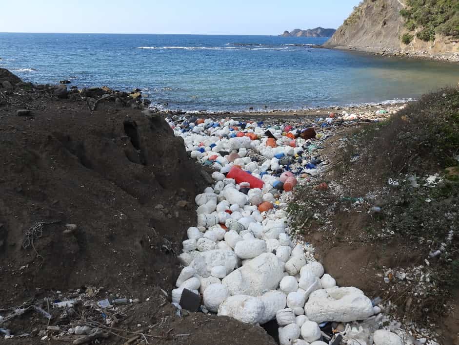 対馬の漂着海岸   