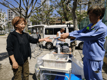 墨田区業平公園での様子　'26年4月